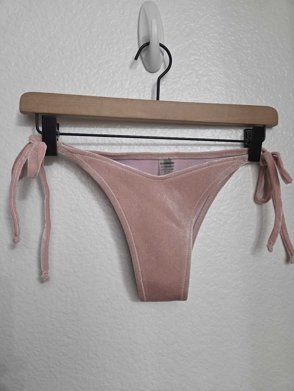 Blackbough Pink Velvet Bikini Bottom Women's Size Small